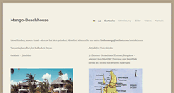 Desktop Screenshot of mango-beachhouse.com